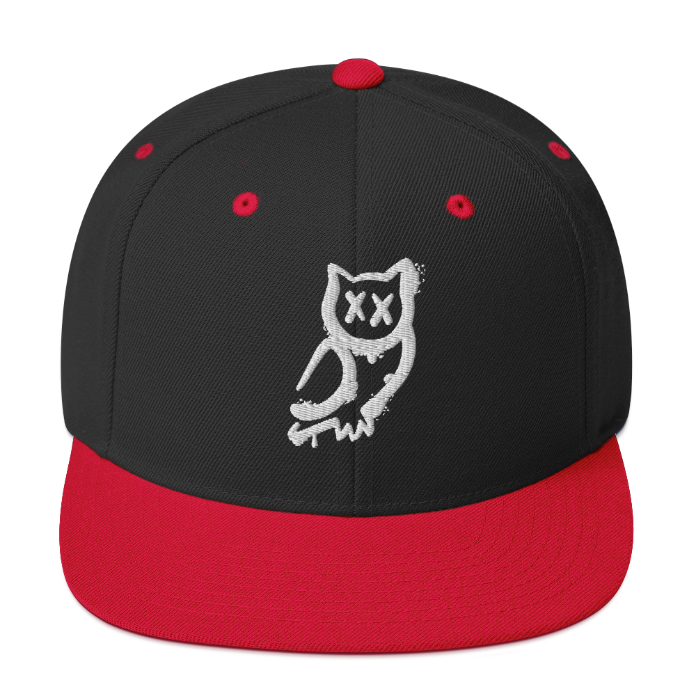 Cappellino snapback (baseball) GUFETTO 1 BIANCO OCCHI BIANCHI - Gufetto Brand 
