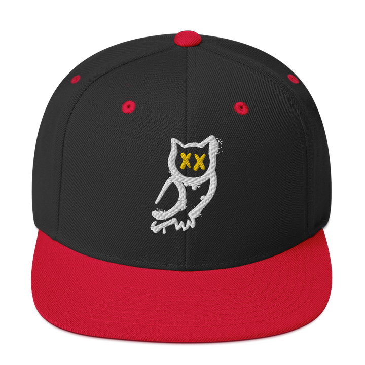 Cappellino snapback (baseball) GUFETTO 1 BIANCO OCCHI GIALLI - Gufetto Brand 