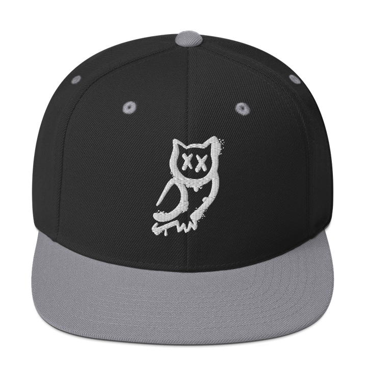 Cappellino snapback (baseball) GUFETTO 1 BIANCO OCCHI BIANCHI - Gufetto Brand 