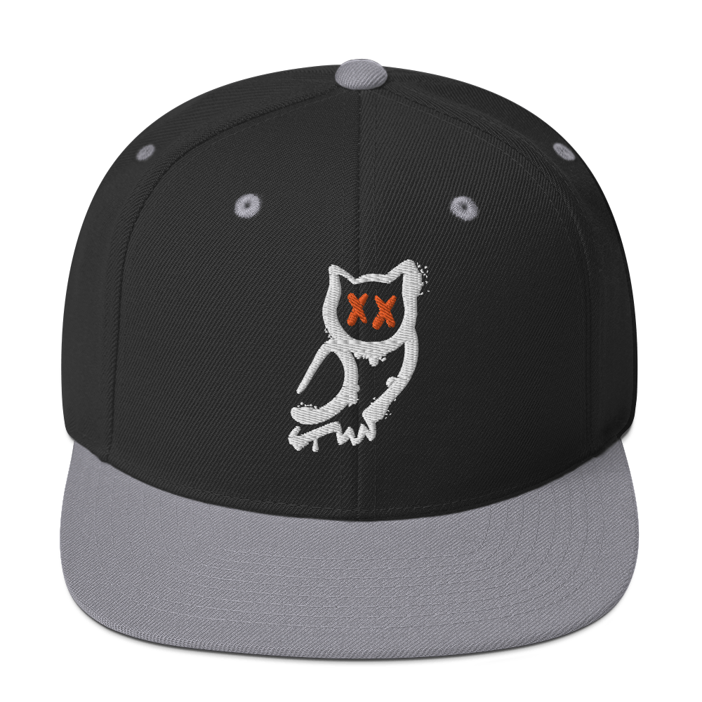Cappellino snapback (baseball) GUFETTO 1 BIANCO OCCHI ROSSI - Gufetto Brand 