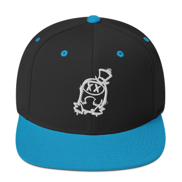 Cappellino snapback (baseball) GUFETTO 2 BIANCO OCCHI BIANCHI
