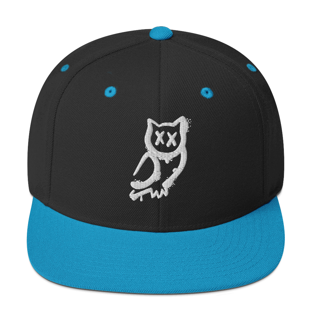 Cappellino snapback (baseball) GUFETTO 1 BIANCO OCCHI BIANCHI - Gufetto Brand 