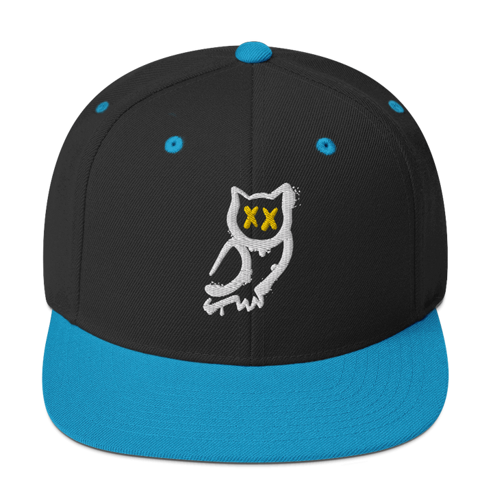 Cappellino snapback (baseball) GUFETTO 1 BIANCO OCCHI GIALLI - Gufetto Brand 