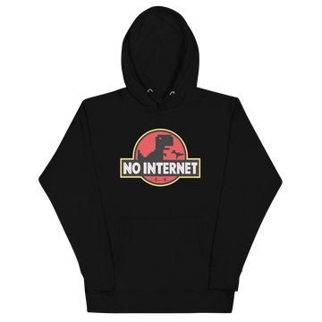 Felpa con cappuccio Unisex Donna/Uomo No Internet