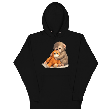 Felpa con cappuccio Unisex Donna/Uomo Monkey P.