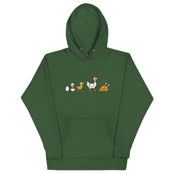 Felpa con cappuccio Unisex Donna/Uomo Pollo