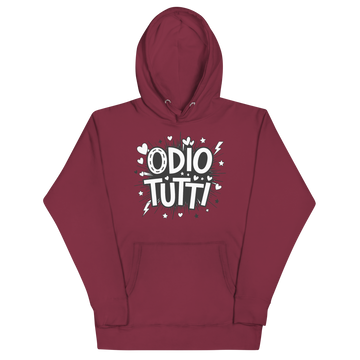 Felpa con cappuccio Unisex Donna/Uomo Odio
