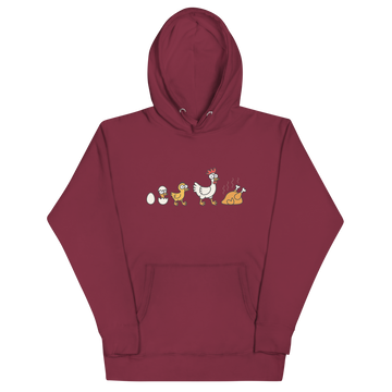 Felpa con cappuccio Unisex Donna/Uomo Pollo