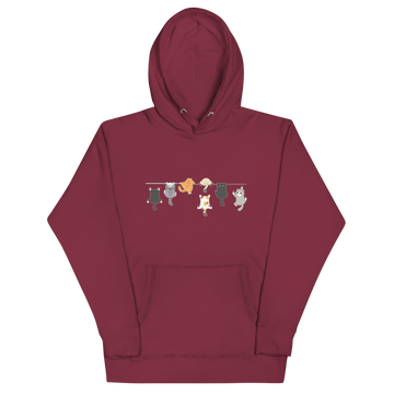 Felpa con cappuccio Unisex Donna/Uomo Gatti