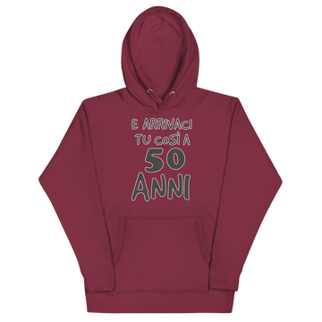 Felpa con cappuccio Unisex Donna/Uomo 50 anni
