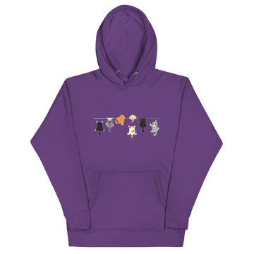 Felpa con cappuccio Unisex Donna/Uomo Gatti