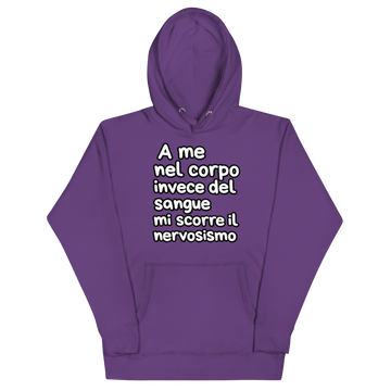 Felpa con cappuccio Unisex Donna/Uomo Nervosismo
