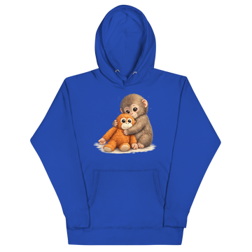 Felpa con cappuccio Unisex Donna/Uomo Monkey P.