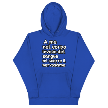 Felpa con cappuccio Unisex Donna/Uomo Nervosismo