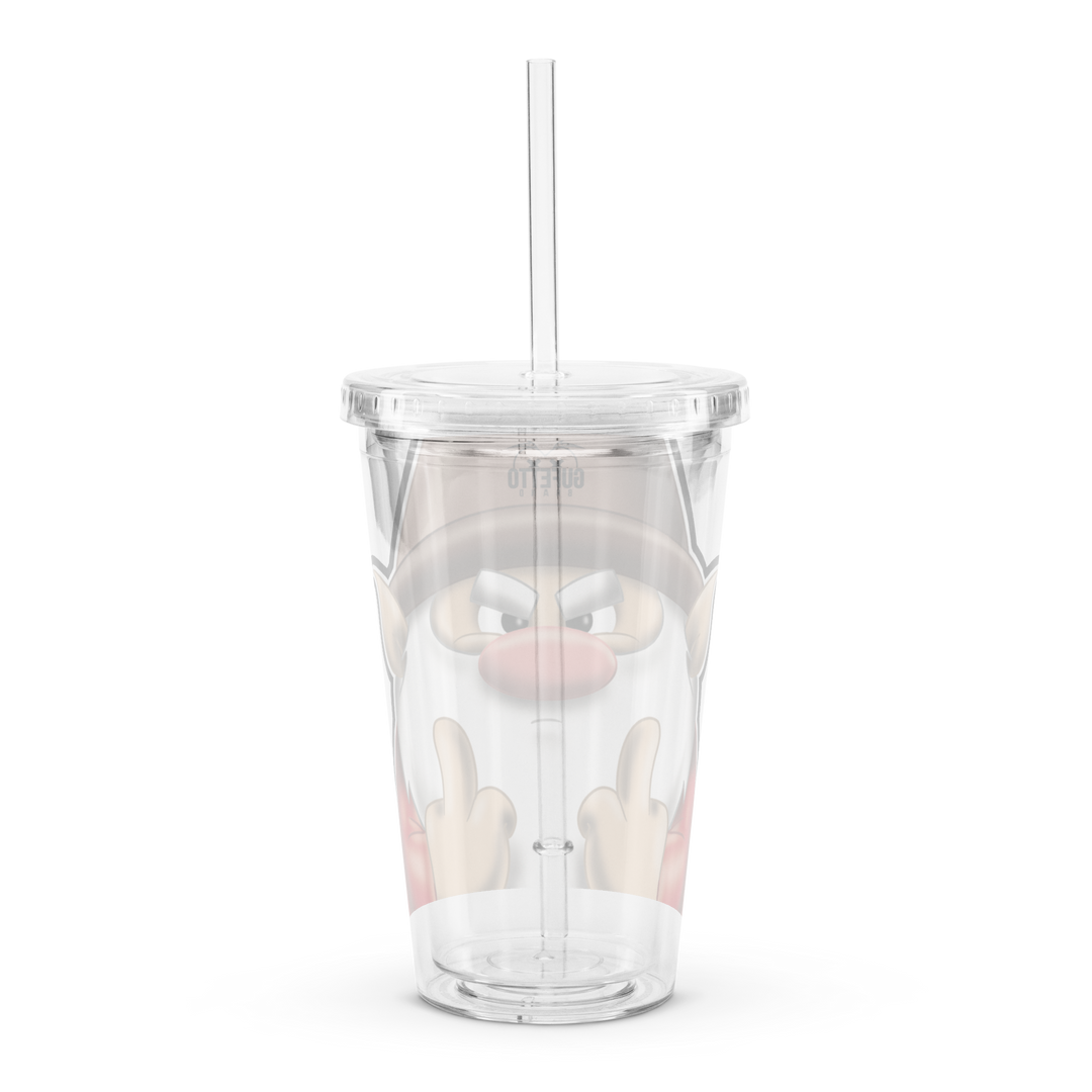 Borraccia in plastica trasparente STRONZOLO - Gufetto Brand 