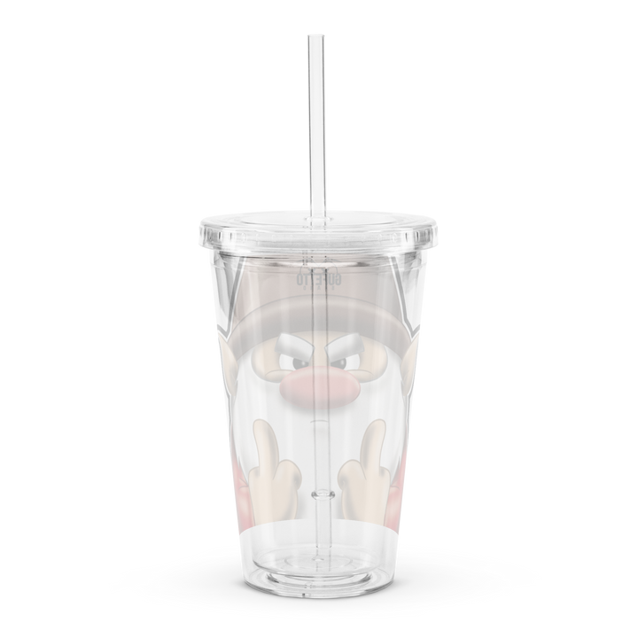 Borraccia in plastica trasparente STRONZOLO - Gufetto Brand 