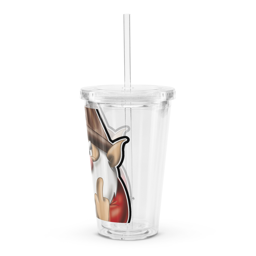 Borraccia in plastica trasparente STRONZOLO - Gufetto Brand 