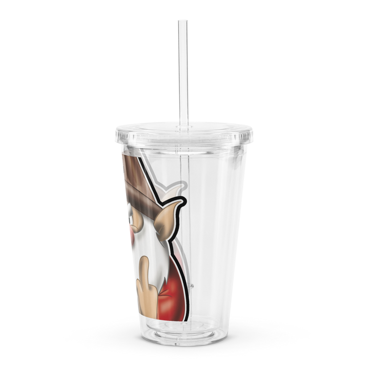 Borraccia in plastica trasparente STRONZOLO - Gufetto Brand 