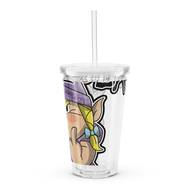 Borraccia in plastica trasparente STRONZOLA - Gufetto Brand 