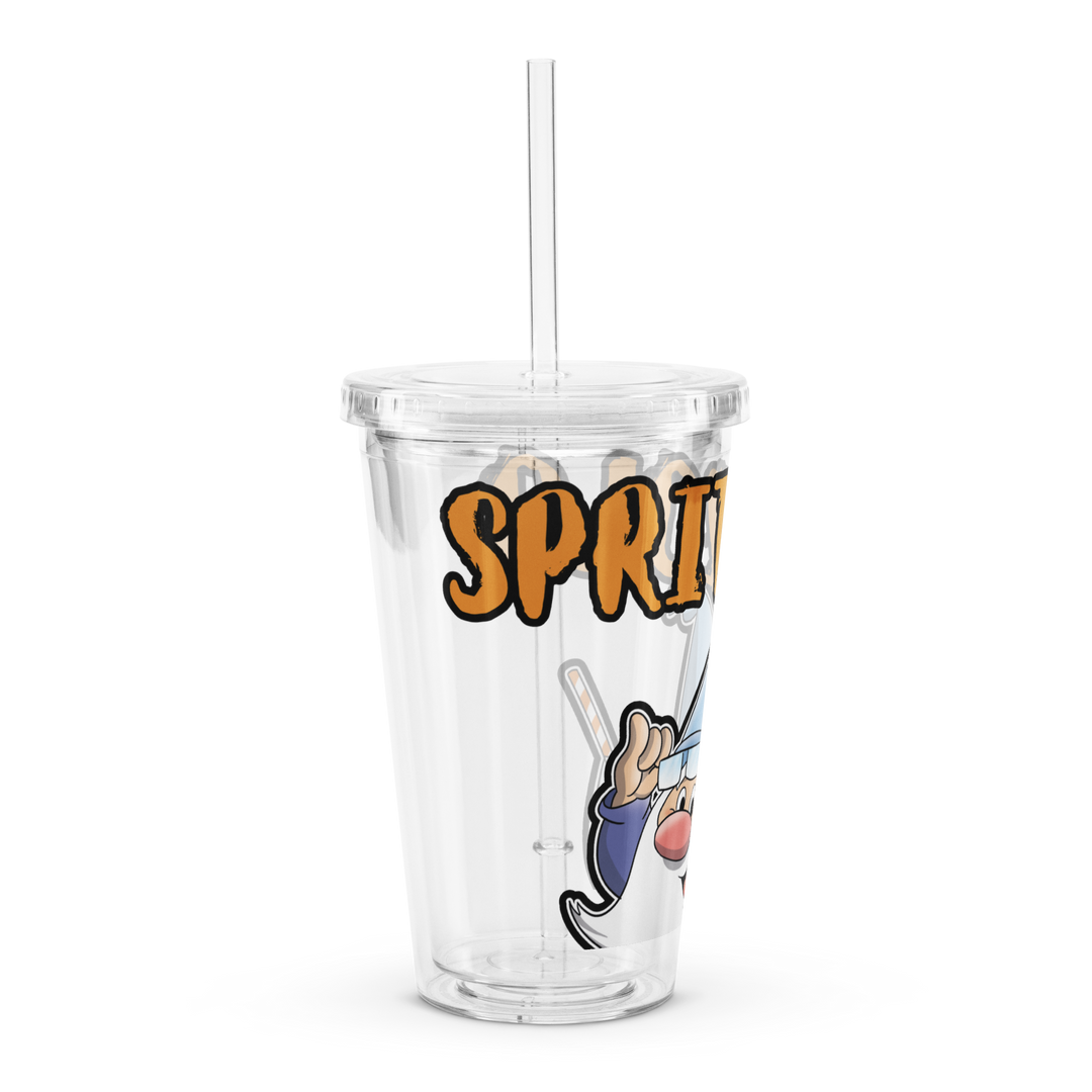 Borraccia in plastica trasparente SPRITZOLO - Gufetto Brand 