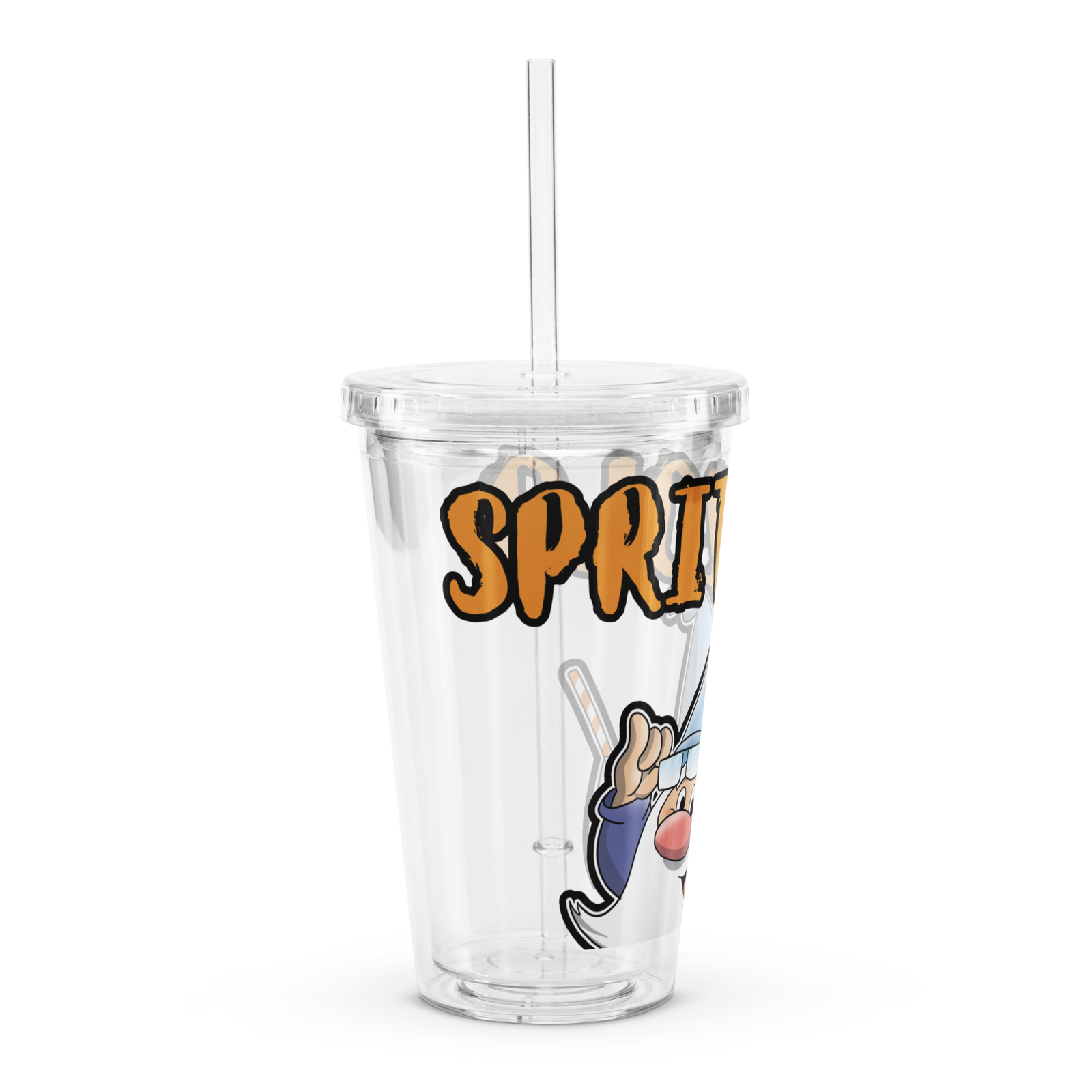 Borraccia in plastica trasparente SPRITZOLO - Gufetto Brand 