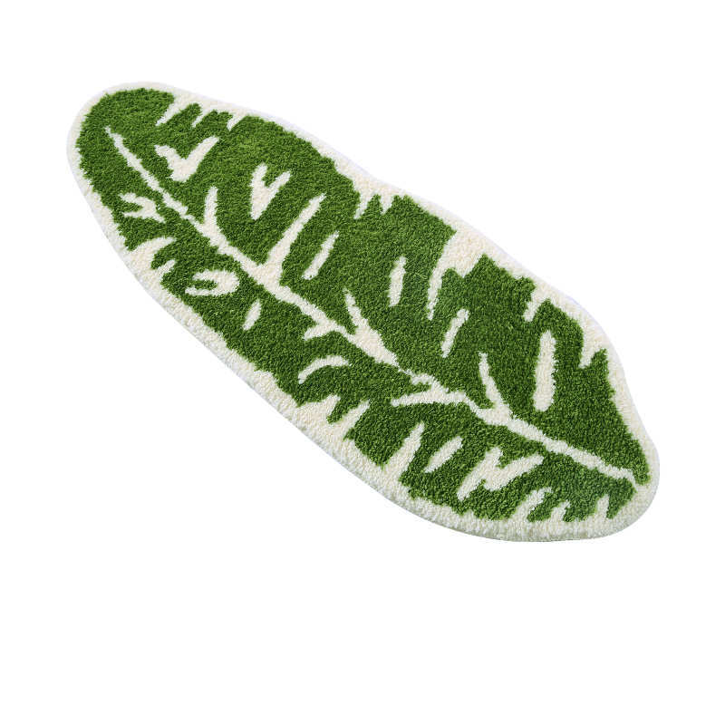 Coperta da comodino per camera da letto a foglie, tappetino antiscivolo per bagno - Gufetto Brand 