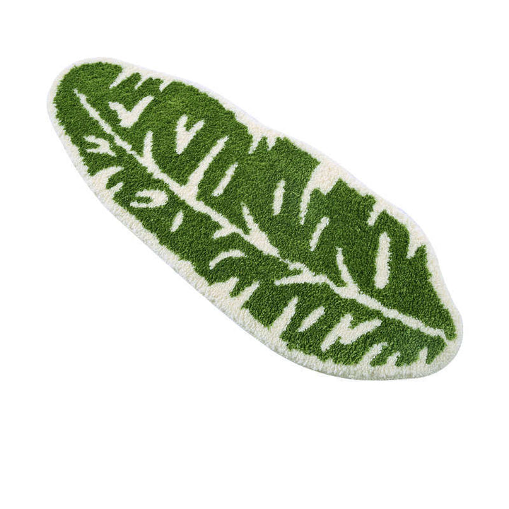 Coperta da comodino per camera da letto a foglie, tappetino antiscivolo per bagno - Gufetto Brand 