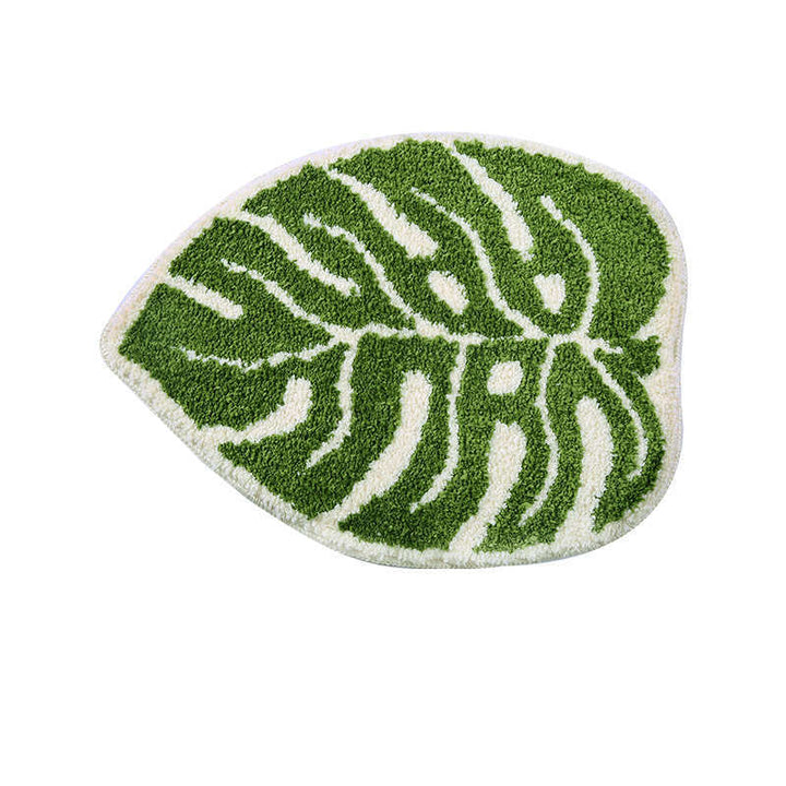 Coperta da comodino per camera da letto a foglie, tappetino antiscivolo per bagno - Gufetto Brand 