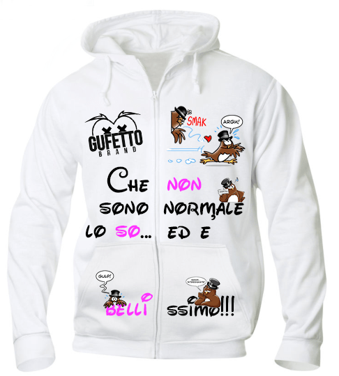 BLACKF. Felpa Uomo PREMIUM CHE NON SONO... - Gufetto Brand 