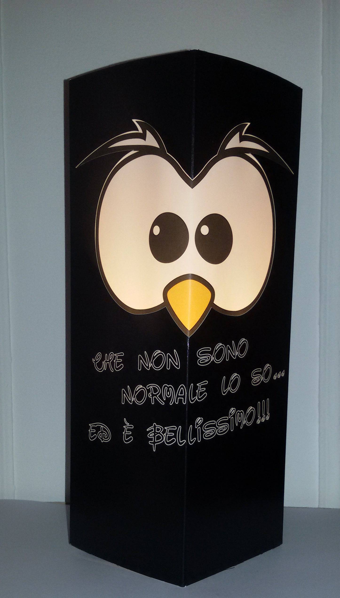 BLACKF. Gufetto-Lamp Nera Che non sono Normale... Outlet - Gufetto Brand 