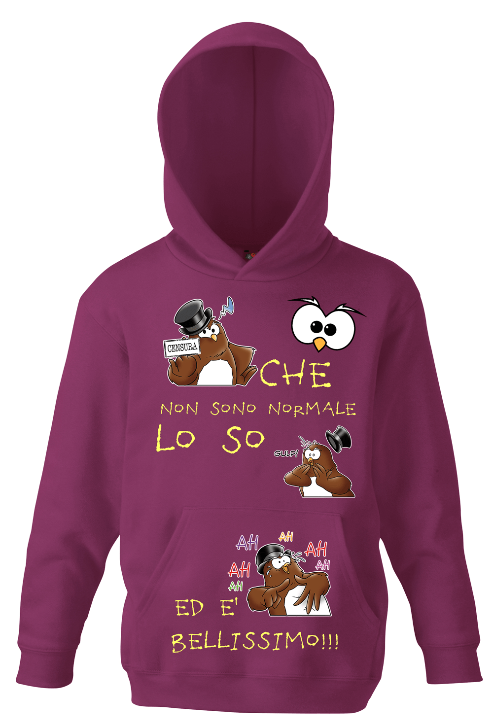 BLACKF. Felpa Uomo Melange Gufetti - Gufetto Brand 