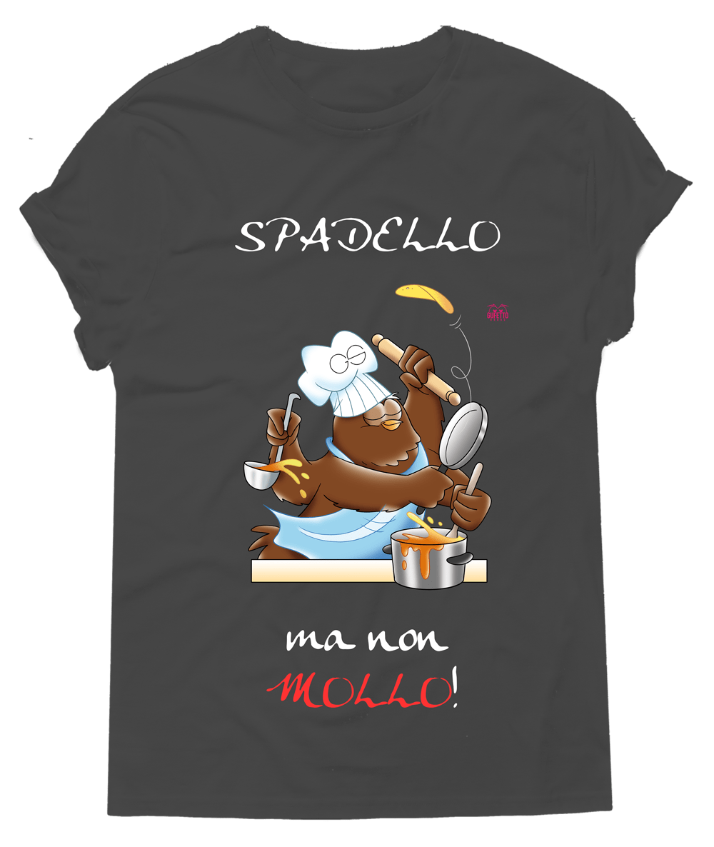BLACKF. T-shirt Donna In Cucina Spadello na non - Gufetto Brand 