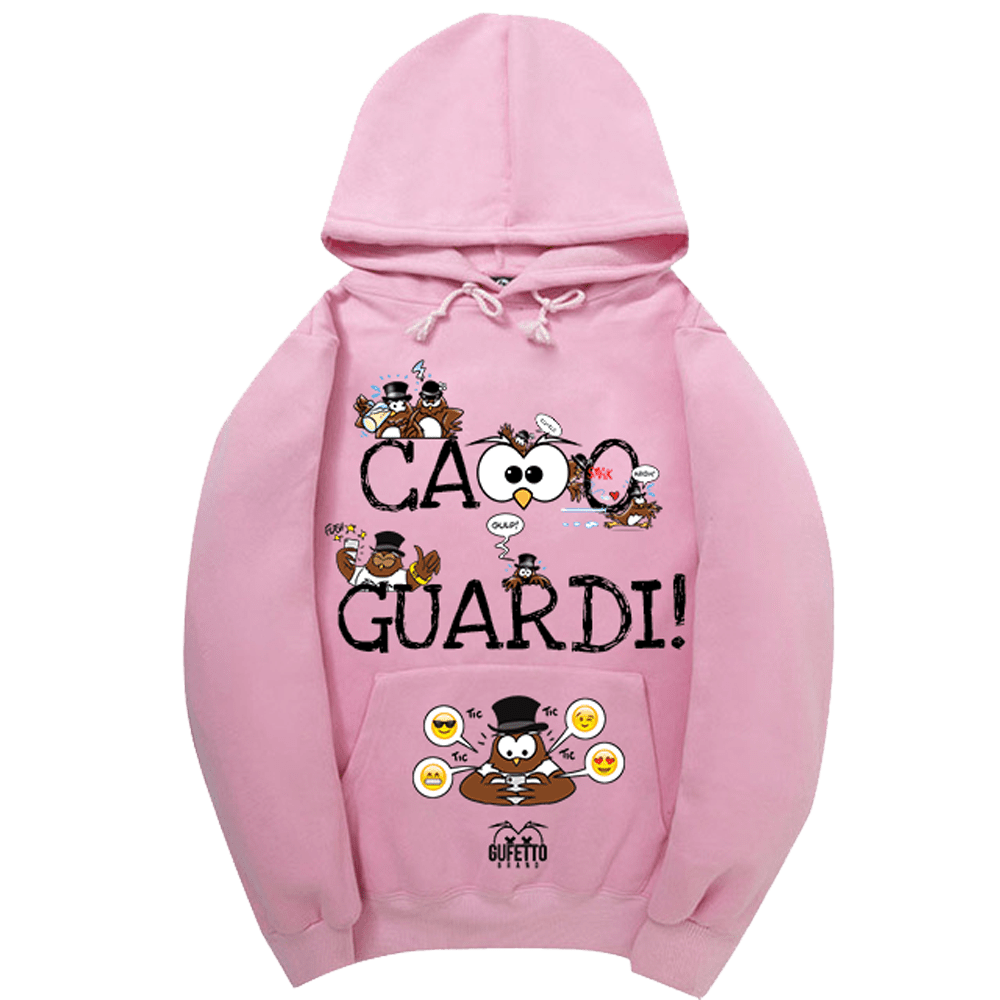 BLACKF. Felpa PINK donna Ca..o Guardi LIMITED EDITION GUFETTI - Gufetto Brand 