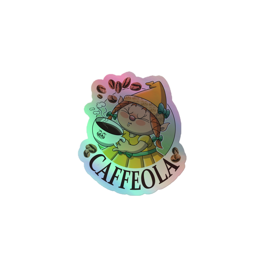 Adesivi olografici CAFFEOLA - Gufetto Brand 