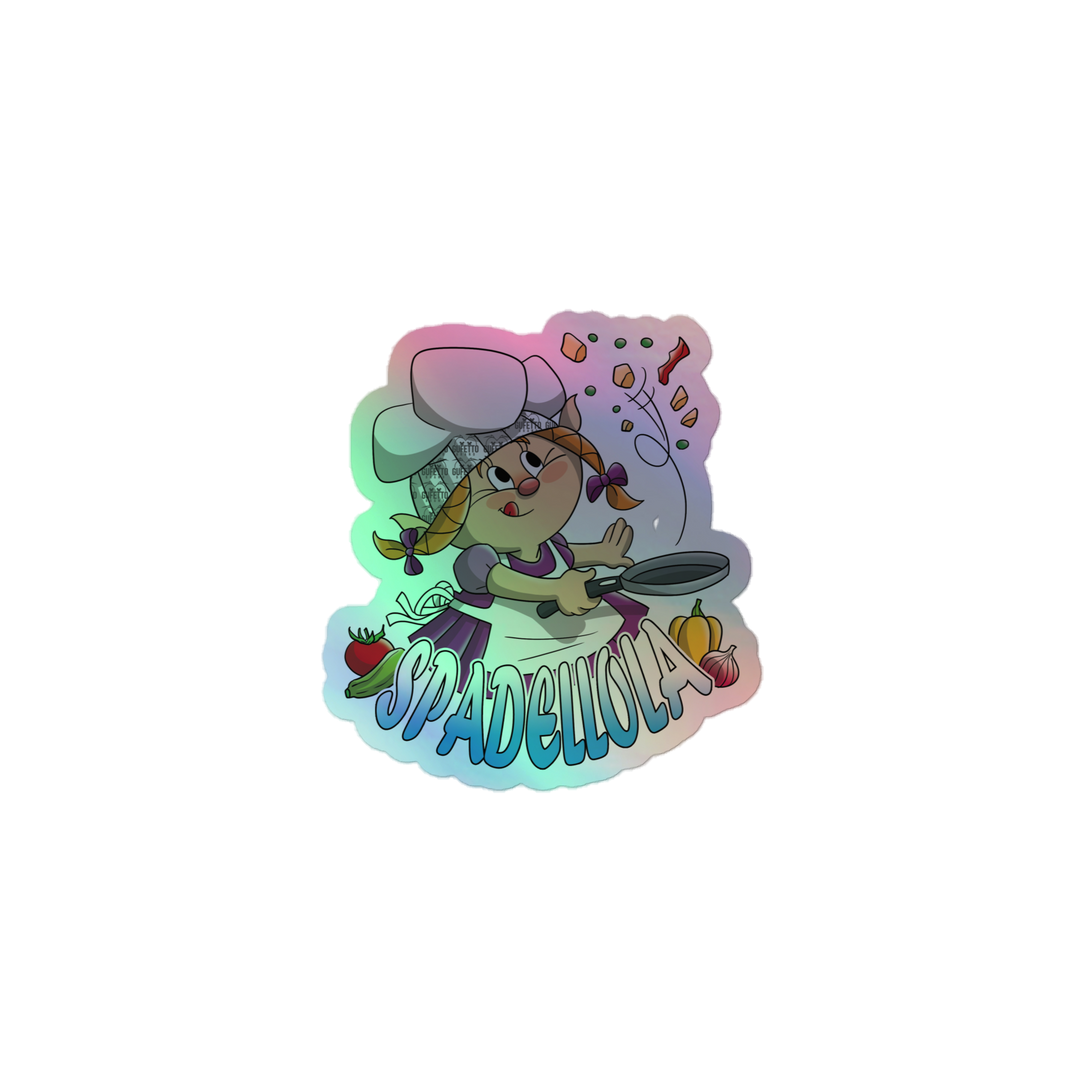 Adesivi olografici SPADELLOLA - Gufetto Brand 