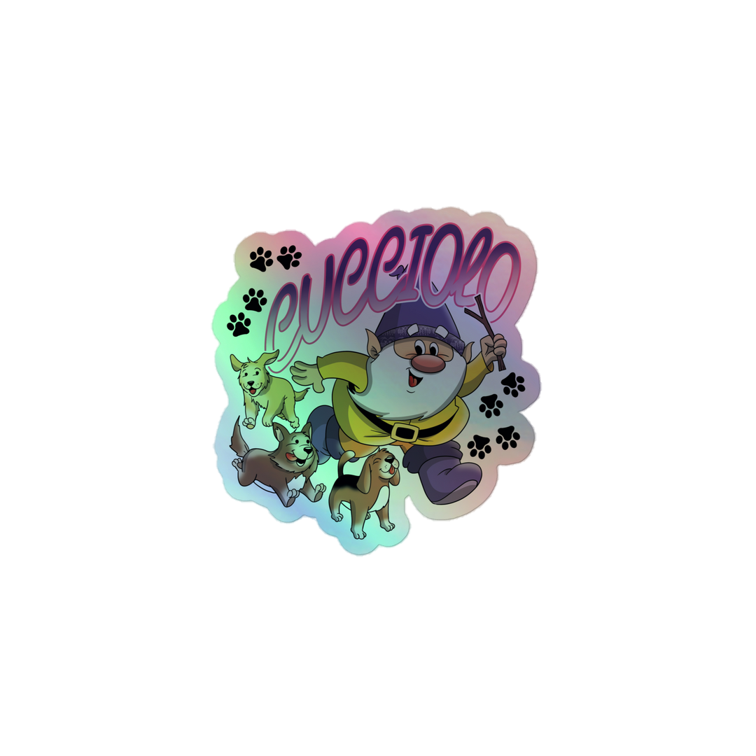 Adesivi olografici CUCCIOLO - Gufetto Brand 