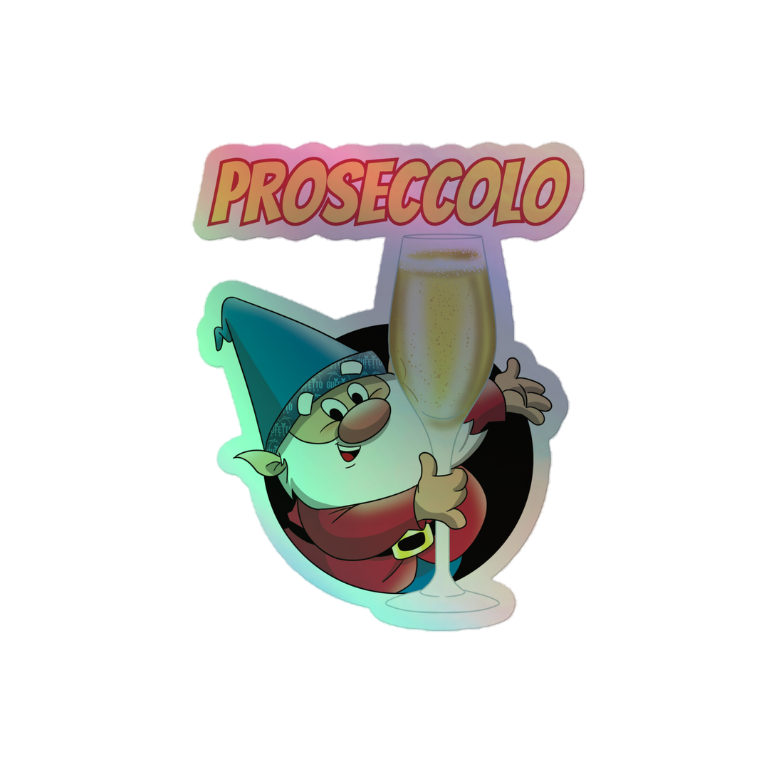 Adesivi olografici PROSECCOLO NEW - Gufetto Brand 