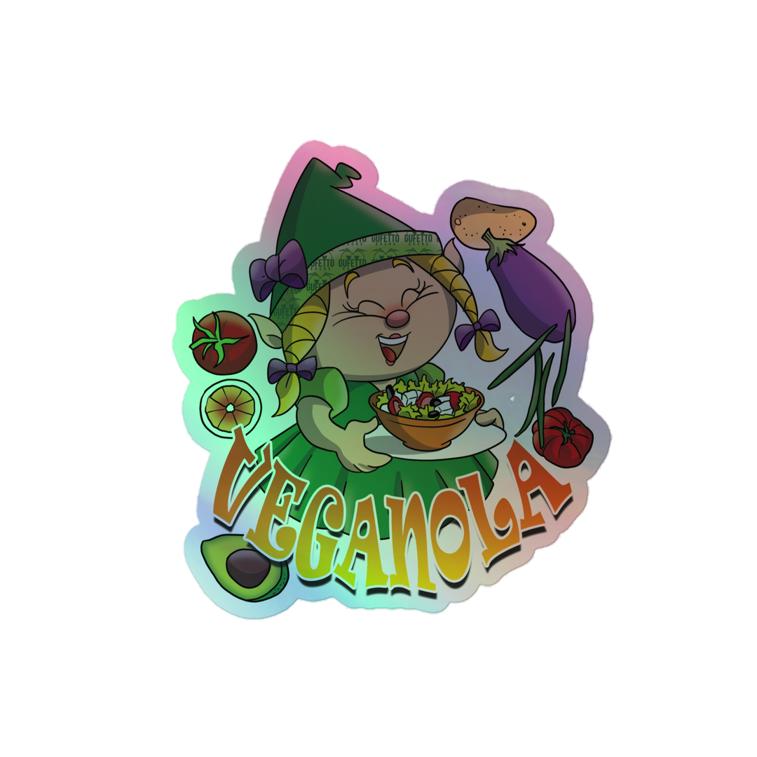Adesivi olografici VEGANOLA - Gufetto Brand 