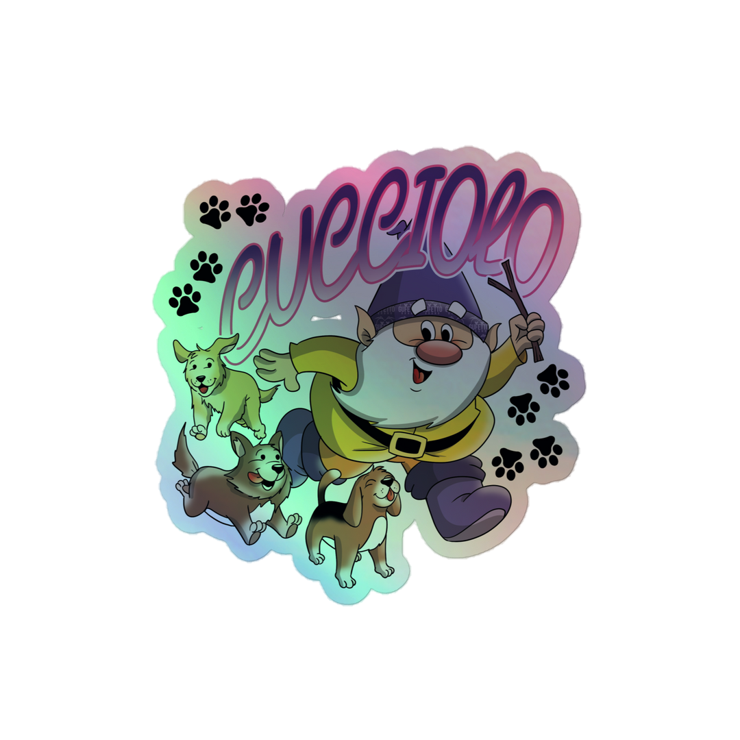 Adesivi olografici CUCCIOLO - Gufetto Brand 