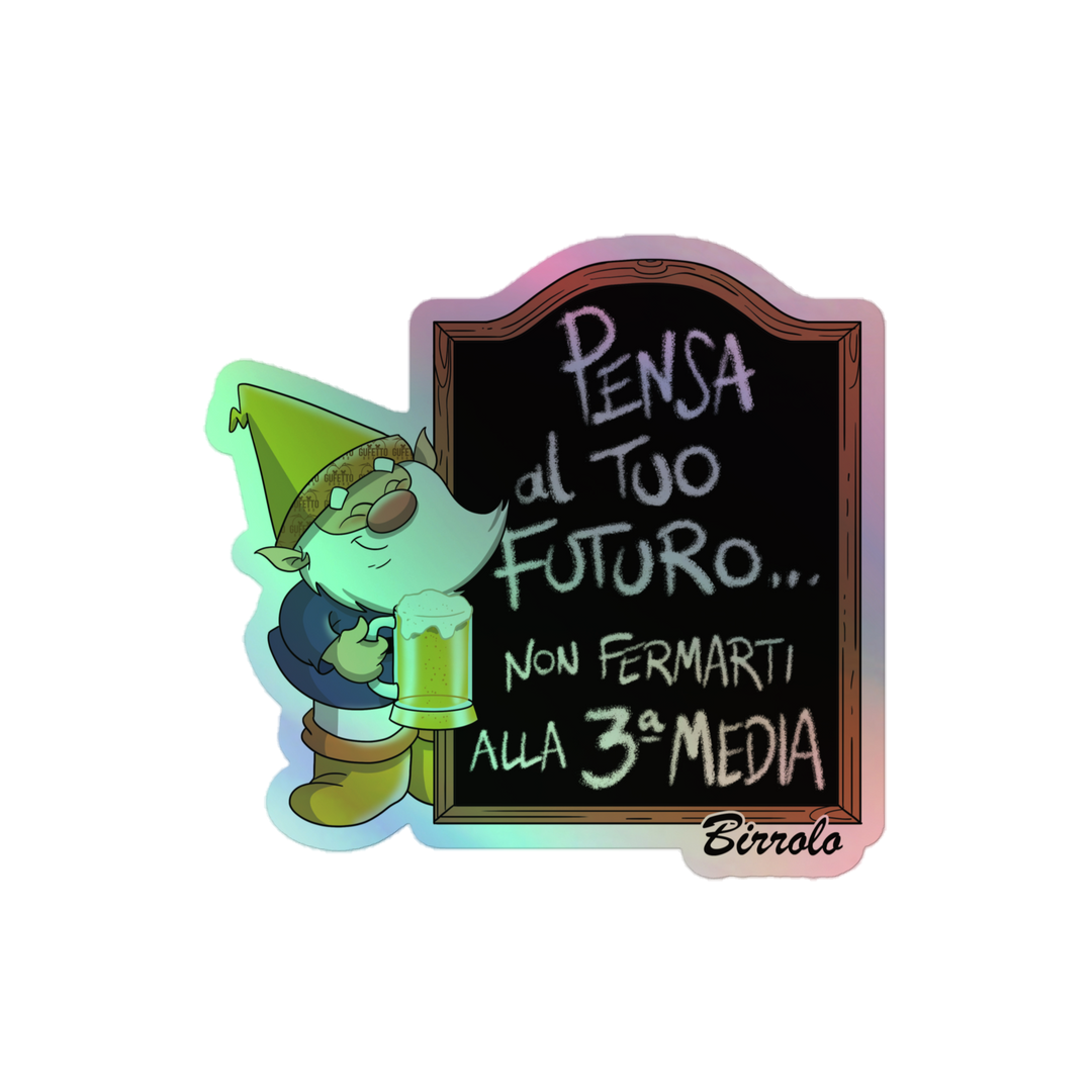 Adesivi olografici BIRROLO TERZA MEDIA - Gufetto Brand 