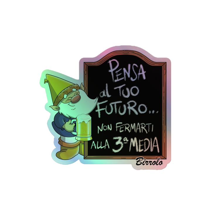 Adesivi olografici BIRROLO TERZA MEDIA - Gufetto Brand 