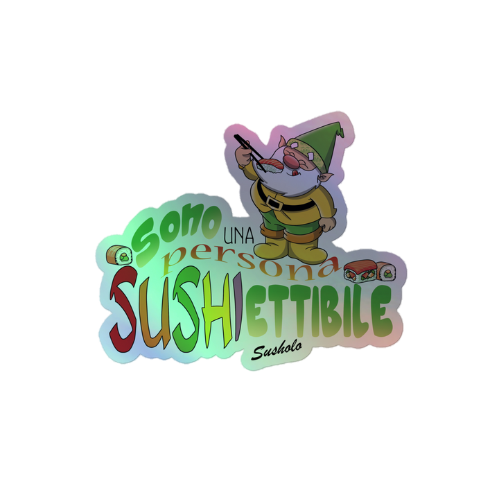Adesivi olografici SUSHIETTIBILE - Gufetto Brand 