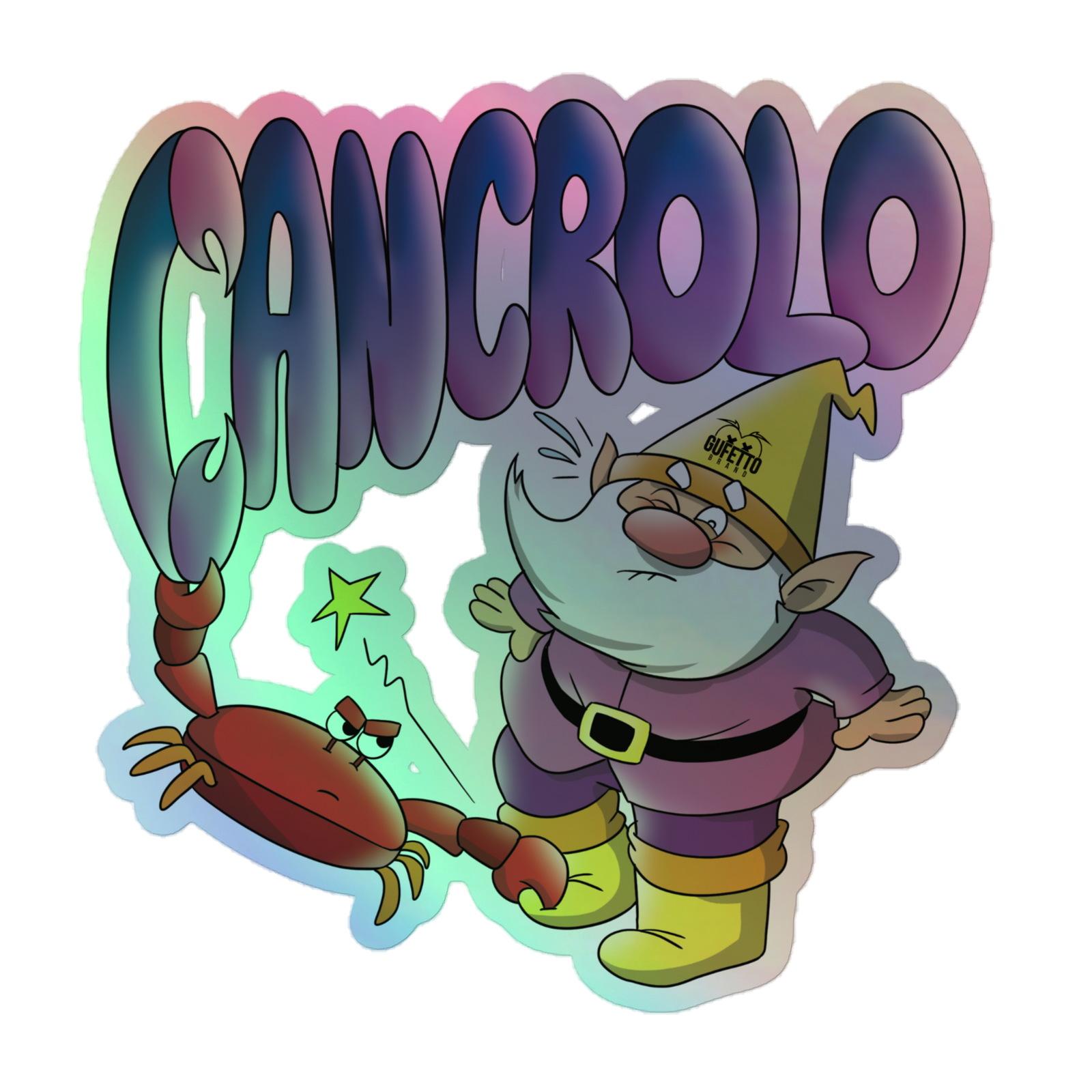 Adesivi olografici CANCROLO - Gufetto Brand 