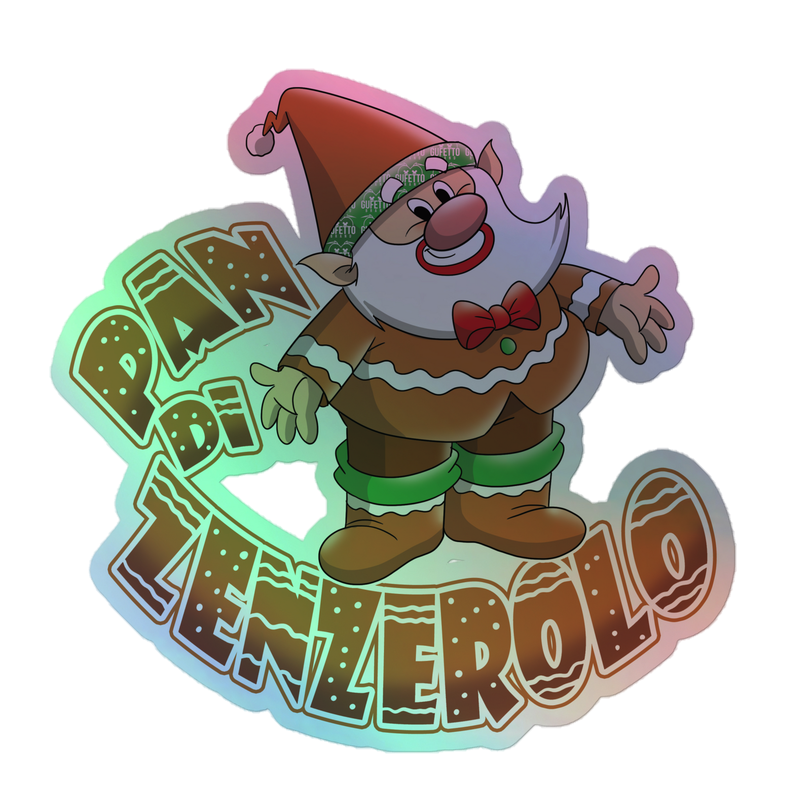 Adesivi olografici PAN DI ZENZEROLO - Gufetto Brand 