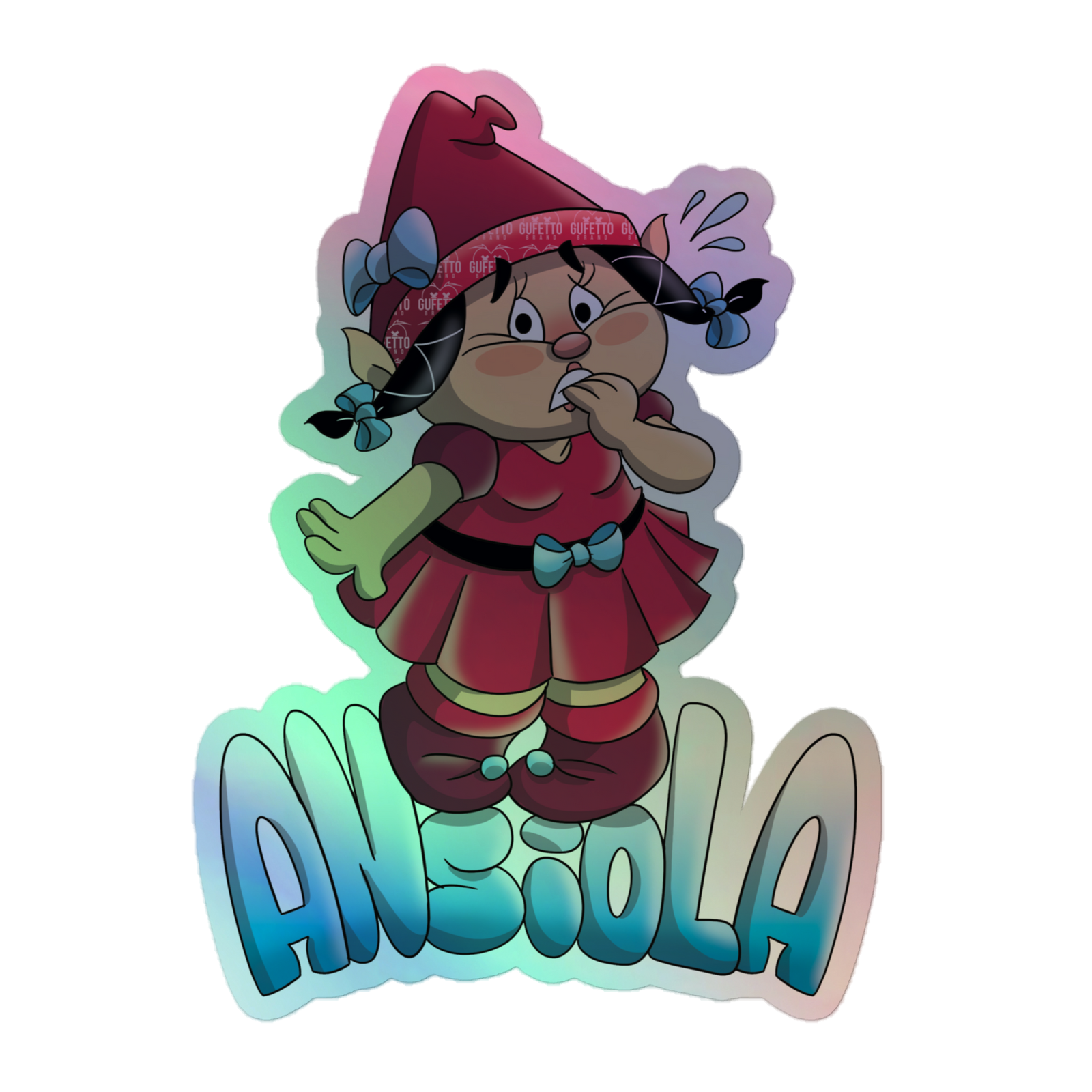 Adesivi olografici ANSIOLA - Gufetto Brand 