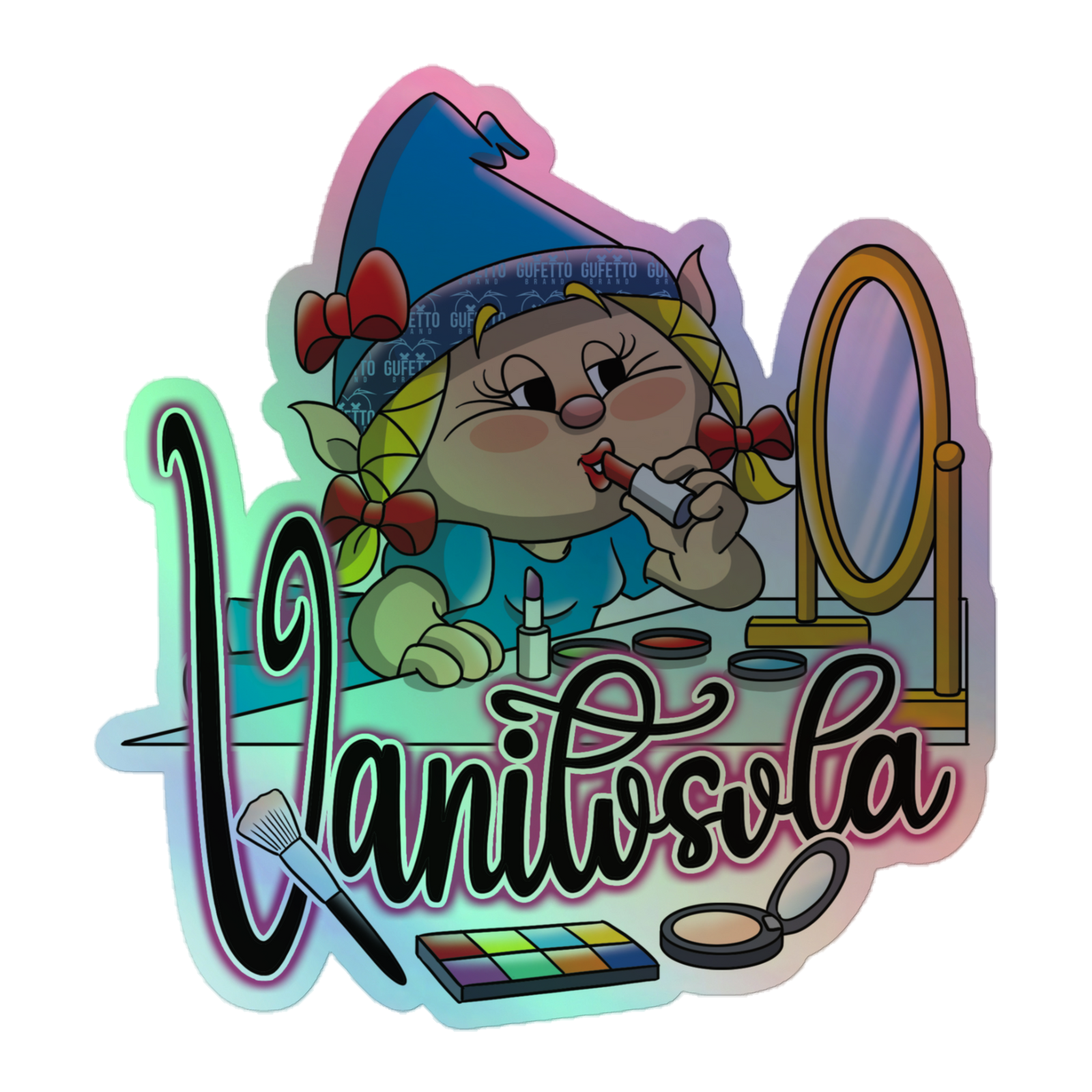 Adesivi olografici VANITOSOLA - Gufetto Brand 