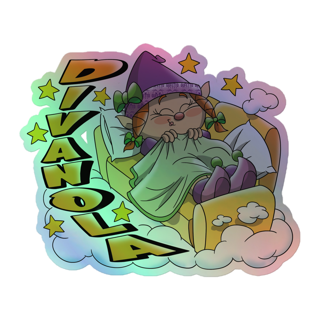 Adesivi olografici DIVANOLA - Gufetto Brand 