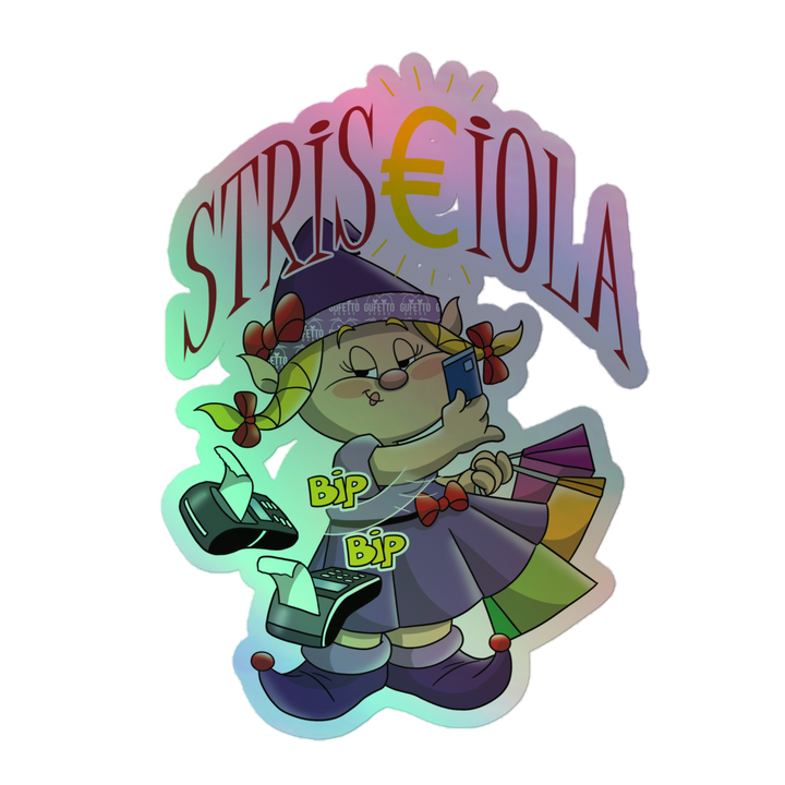 Adesivi olografici STRISCIOLA - Gufetto Brand 