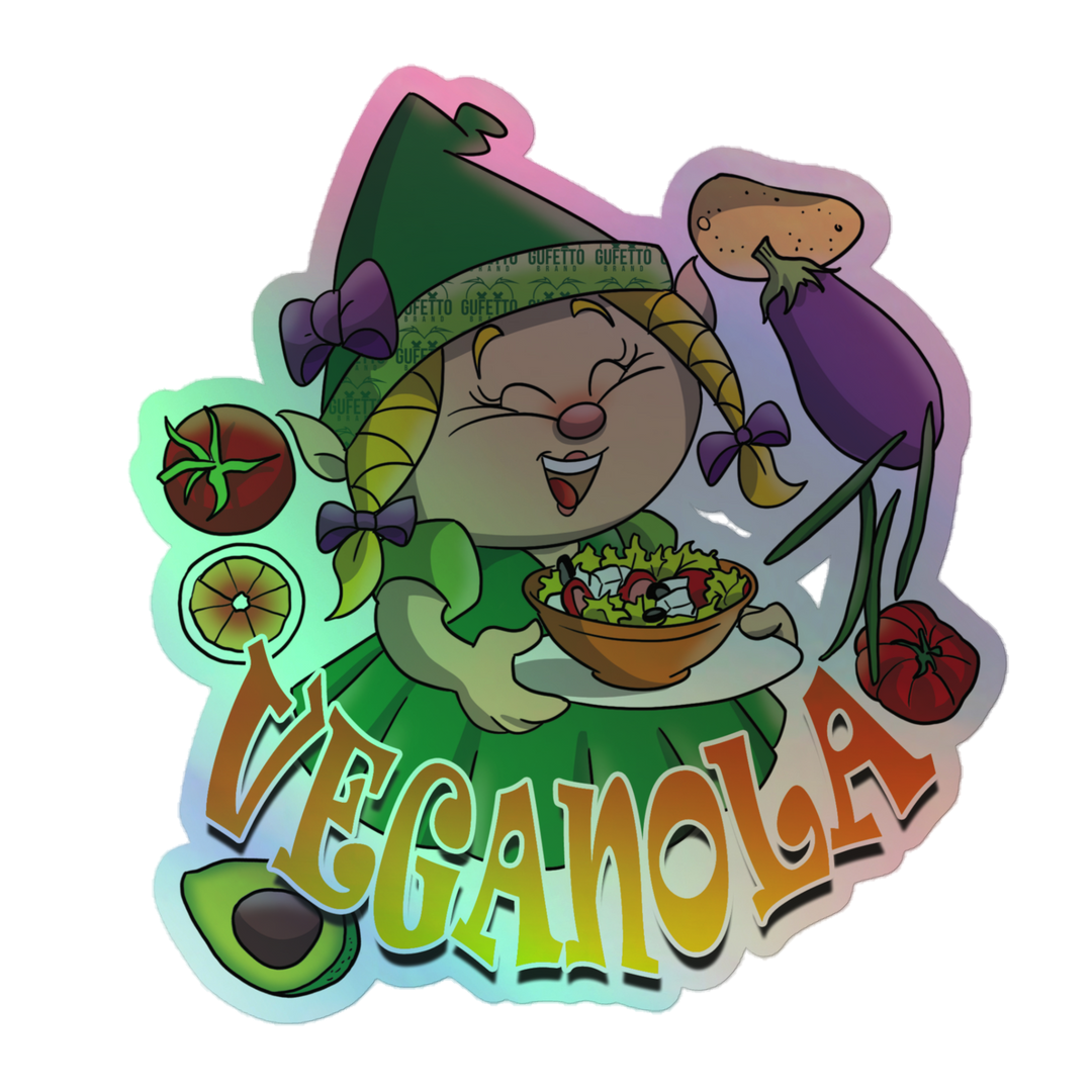 Adesivi olografici VEGANOLA - Gufetto Brand 