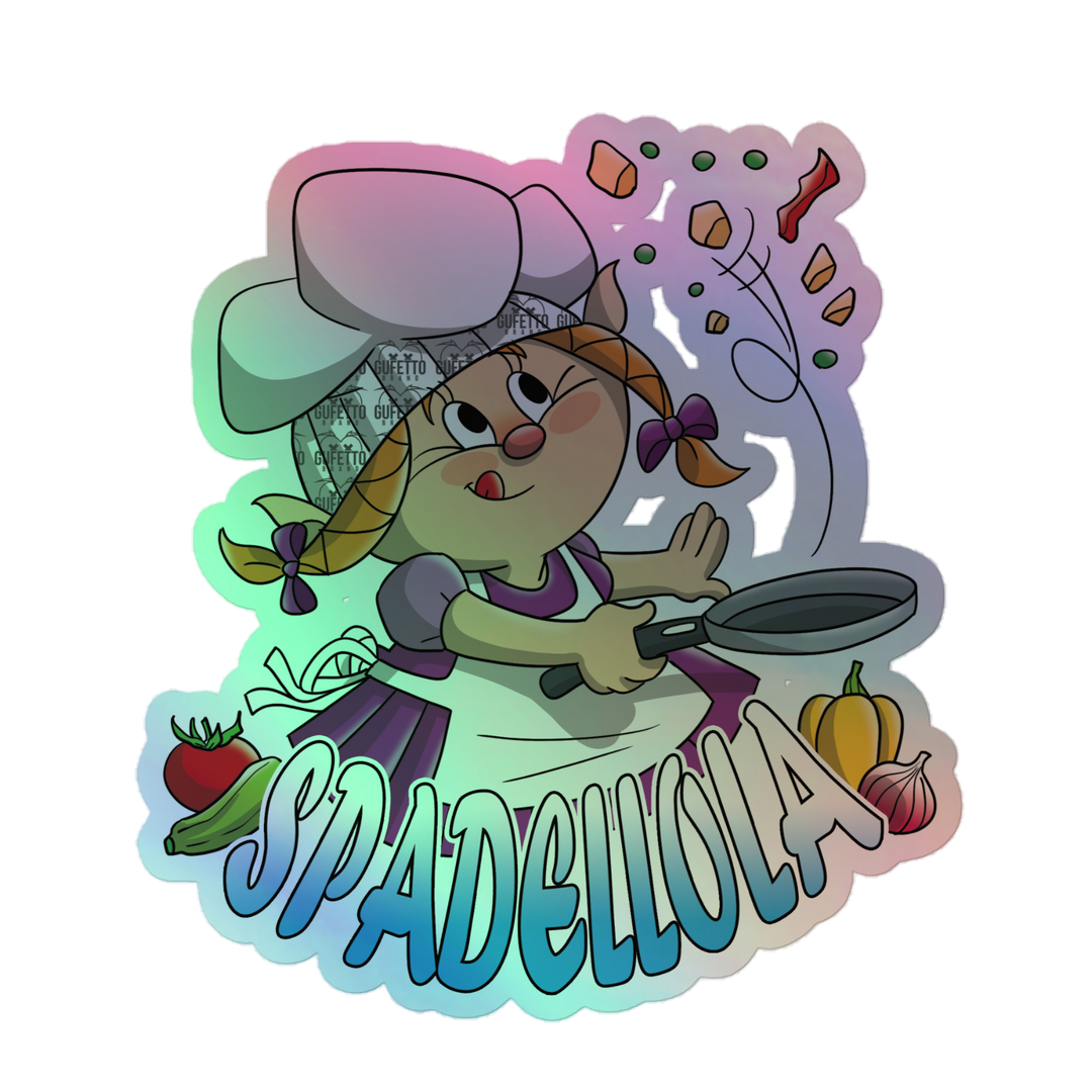Adesivi olografici SPADELLOLA - Gufetto Brand 